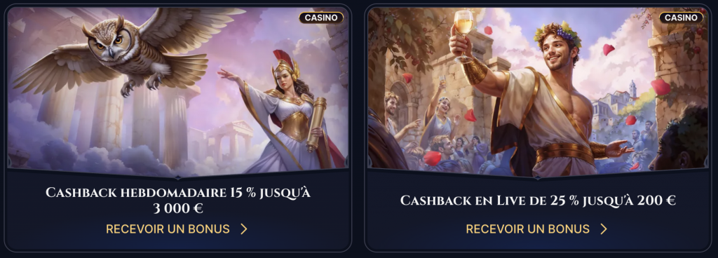 Promotions régulières Cazeus Casino